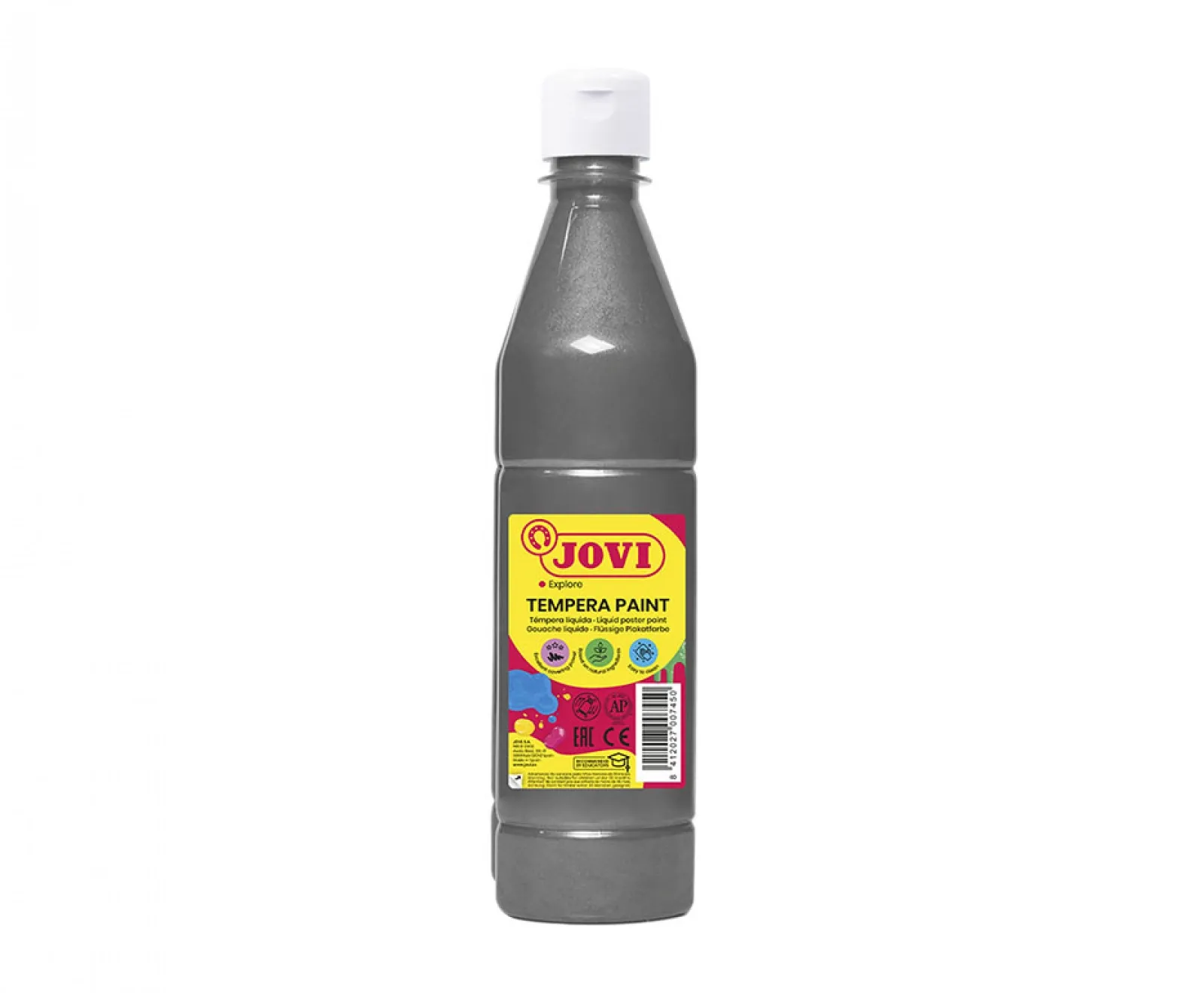 TEMPERA PAINT botella 500 ml - Plata