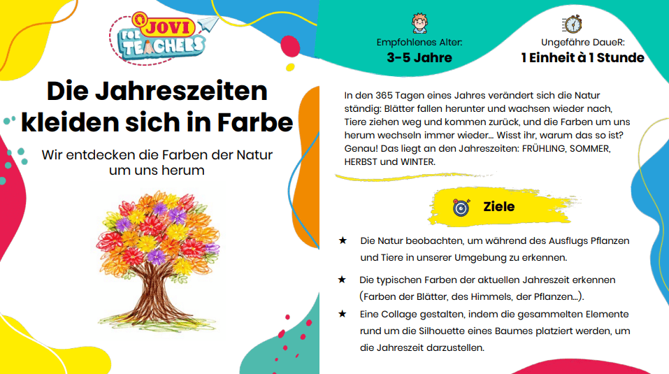 Die Jahreszeiten kleiden sich in Farbe