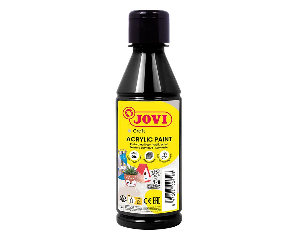 ACRYLIC PAINT botella 250 ml - Negro