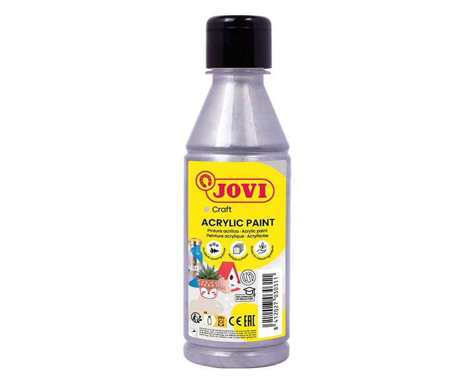 ACRYLIC PAINT botella 250 ml - Plata
