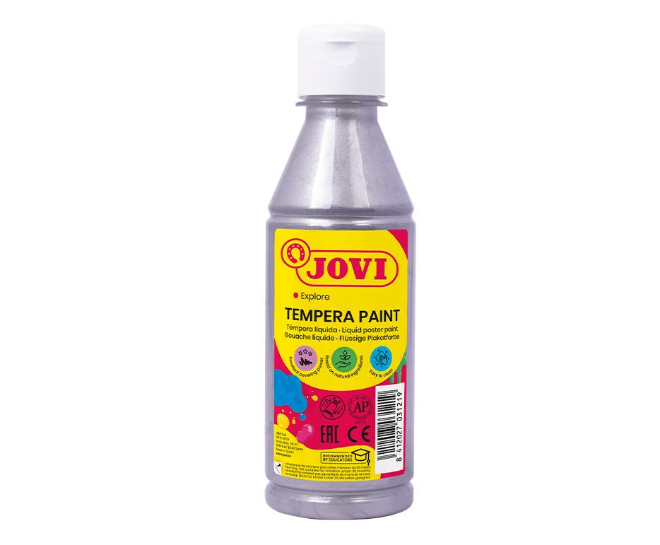TEMPERA PAINT botella 250 ml - Plata