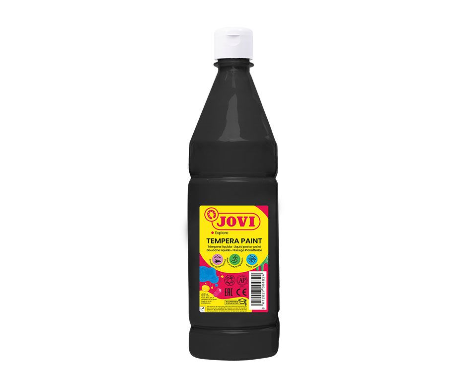 	TEMPERA PAINT botella 1000 ml - Negro